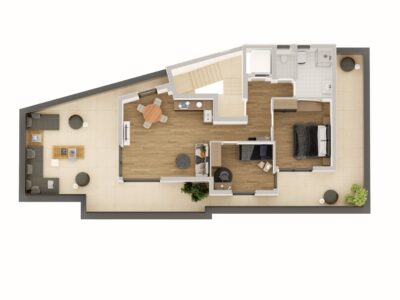 Über den Dächern von Hall i. T. – Penthouse mit außergewöhnlichem Freiraum, 6060 Hall in Tirol, Penthouse