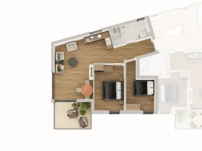 Großzügige 3-Zimmer-Neubauwohnung mit ca. 9 m² Balkon, 6060 Hall in Tirol, Etagenwohnung